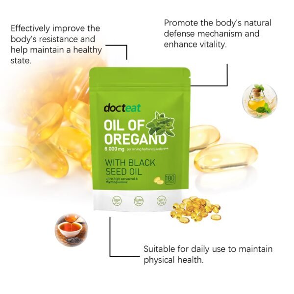 Oregano Oil Capsules Body Care Enhances